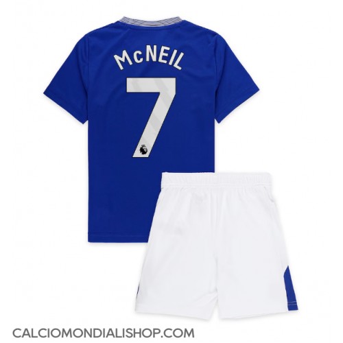 Maglie da calcio Everton Dwight McNeil #7 Prima Maglia Bambino 2024-25 Manica Corta (+ Pantaloni corti)